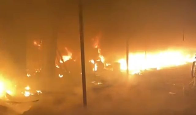 Küllükte unutulan sigara yangına neden oldu