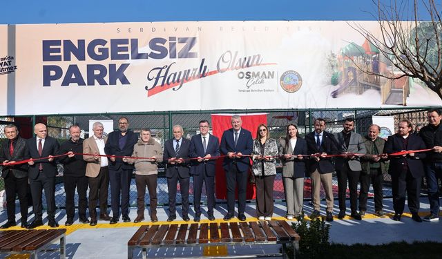 ''Engelsiz Park'' törenle hizmete açıldı