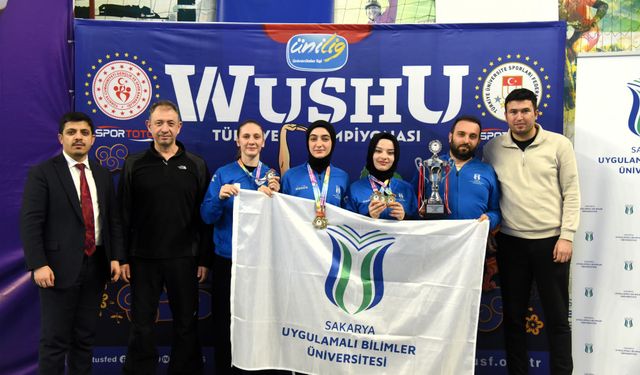 SUBÜ Wushu’da Türkiye şampiyonu oldu