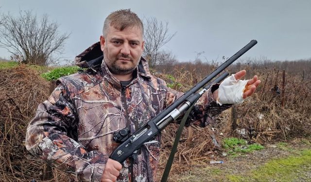 Ava gitti: Tüfeği elinde patladı!