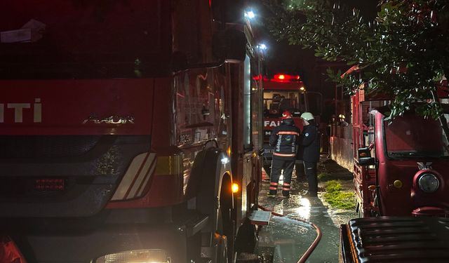 Müstakil evde korkutan yangın