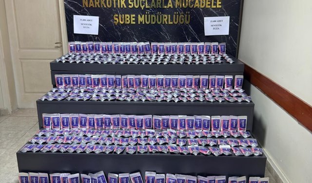 33 bin zehir hapı ele geçirildi!