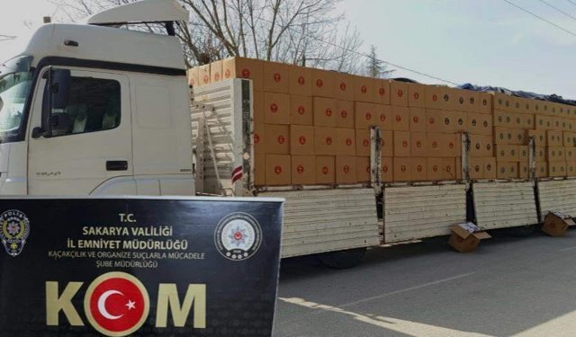 10 milyon kaçak makaron ele geçirildi