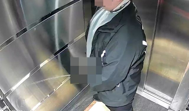 Asansöre tuvaletini yapan kuryeye asansörü temizlettiler