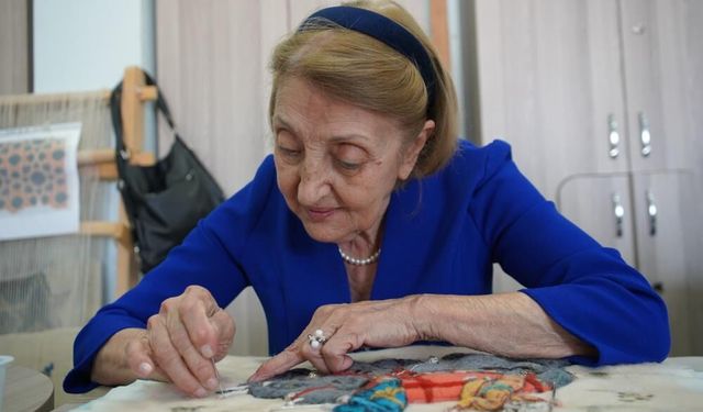 Sergisini açmak istediği hobiye 84 yaşında başladı