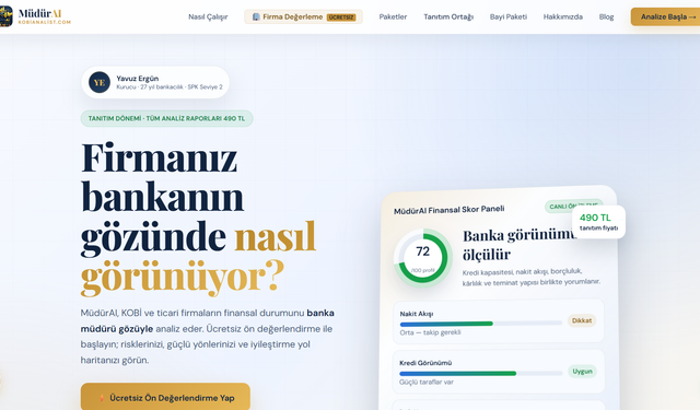 KOBİ'lere banka müdürü gözüyle yapay zeka destekli finansal pusula