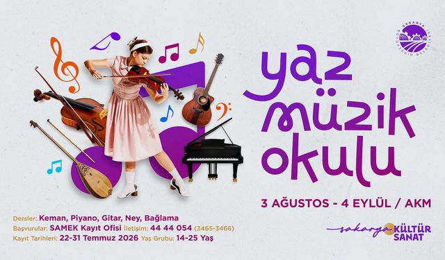 Yaz Müzik Okulu’nda kayıt heyecanı başlıyor