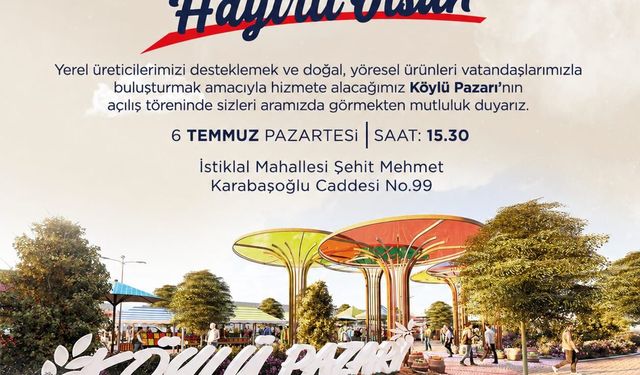 Serdivan'da Köylü Pazarı kapılarını açıyor