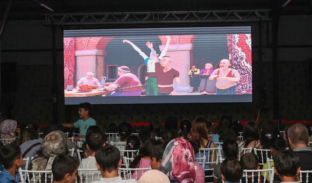 Korucuk’ta açık hava çocuk sineması coşkusu