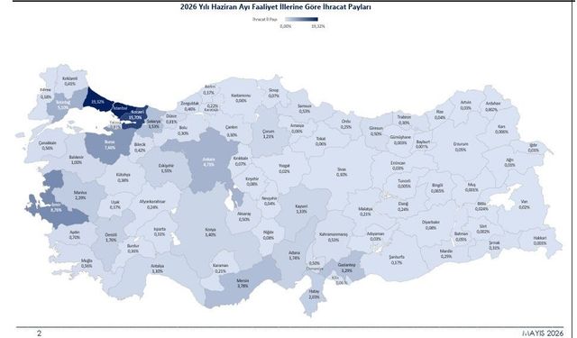 Sakarya ihracaatta ilk 10 şehir arasında!