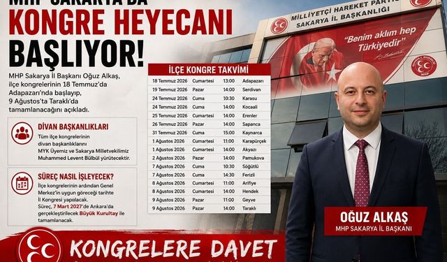 MHP Sakarya'da kongre takvimi belli oldu