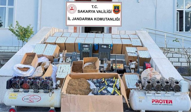 Serdivan'da kaçak tütün operasyonu