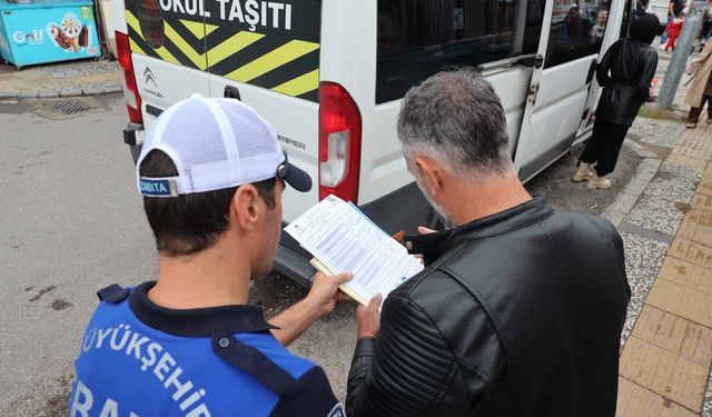 Büyükşehir’den okul servislerine denetim