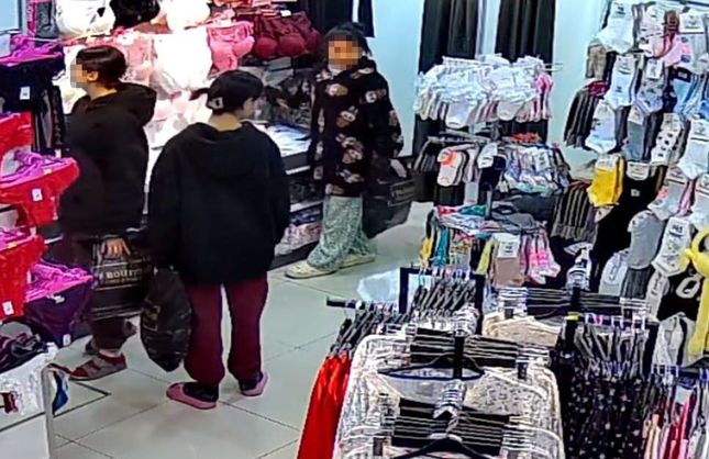 İç çamaşırı hırsızlığı kameraya yakalandı