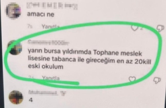 ''Saldırı sırası bende'' diyen şahıs yakalandı