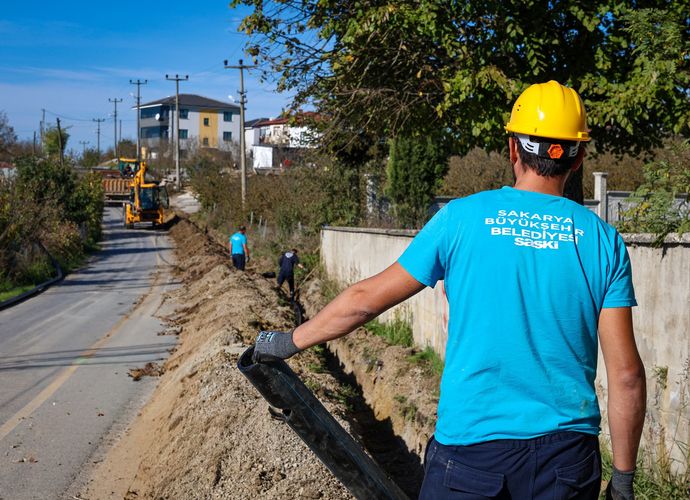 SASKİ'den 5 kilometrelik hat