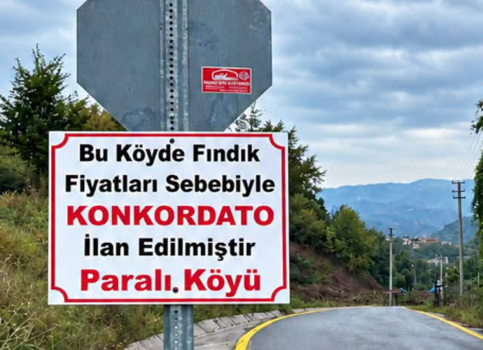 Bu köy konkordato ilan etti!
