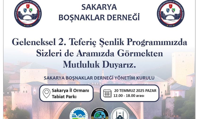 Sakarya Boşnaklar Derneği’nden Geleneksel Teferiç şenliği