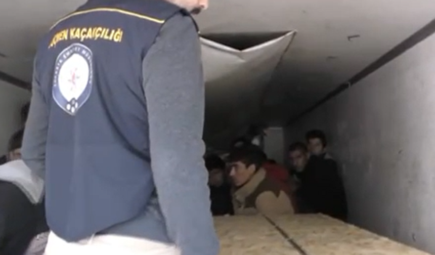 18 düzensiz göçmen yakalandı