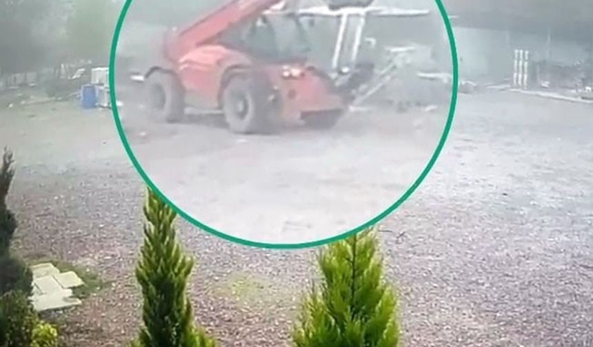 Eski çalışan 5 milyonluk iş makinesini çaldı!