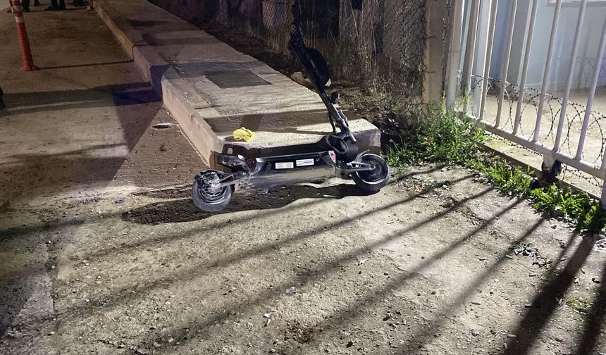 Scooter sürücüsü ağır yaralandı
