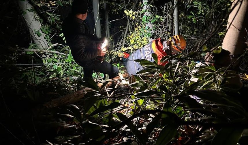 Orman işçisi için ekipler seferber oldu!