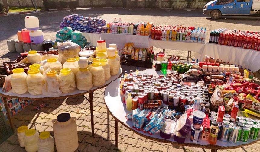 Halk sağlığını tehdit eden on binlerce ürün toplandı