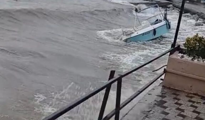 Lodos çok sayıda tekneyi batırdı