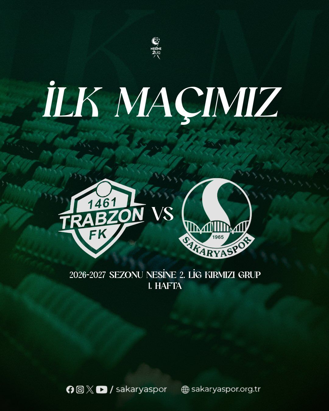 Sakaryaspor'un yeni sezon fikstürü belli oldu!